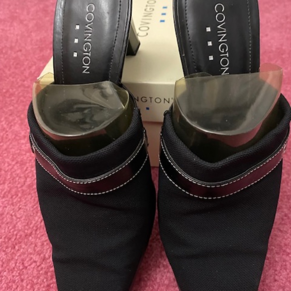 Covington Tank -- Black, Mule Heel -- Size 7